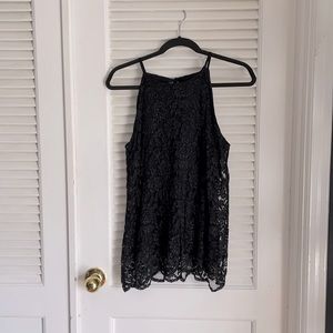 Sleeveless lace top